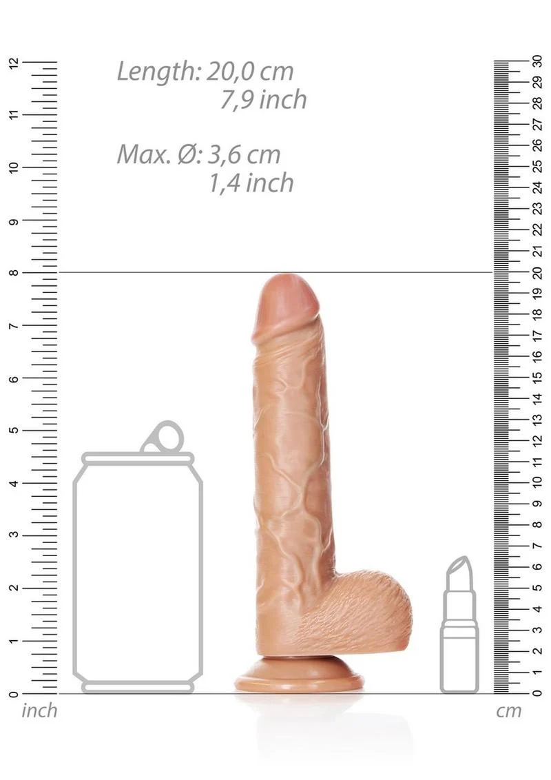 Realrock Straight Realistic Dildo with Balls and Suction Cup - Image 26