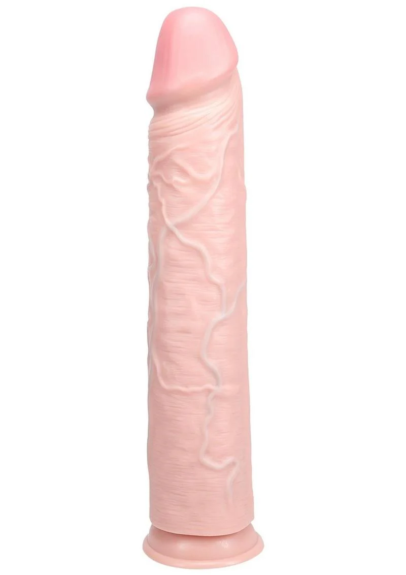 Realrock Ultra Realistic Skin Extra Large Straight Dildo with Suction Cup - Image 3