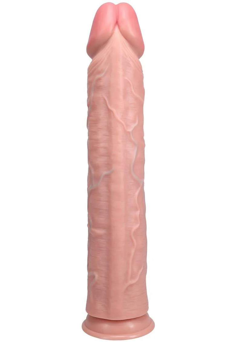 Realrock Ultra Realistic Skin Extra Large Straight Dildo with Suction Cup - Image 4