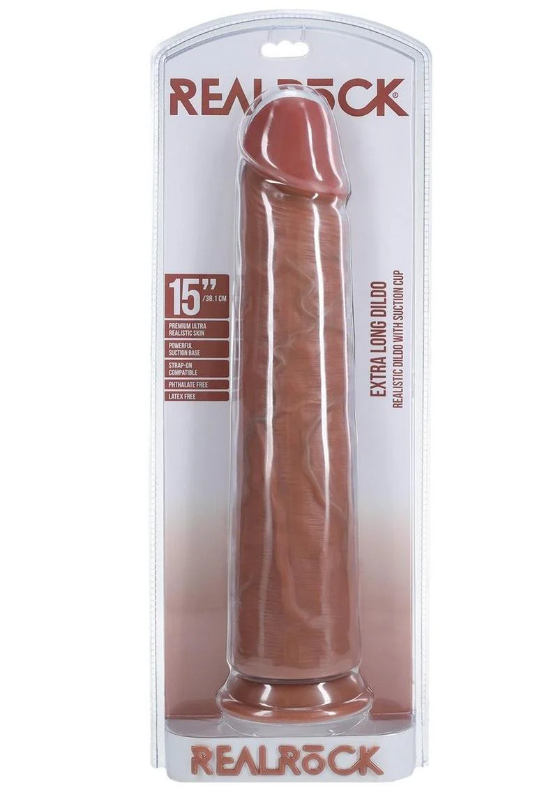 Realrock Ultra Realistic Skin Extra Large Straight Dildo with Suction Cup - Image 9
