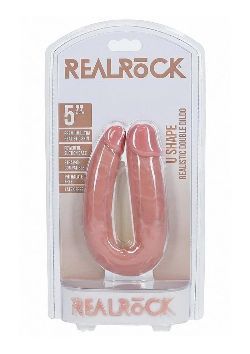 Realrock Ultra Realistic Skin U Shaped Double Dildo - Image 20