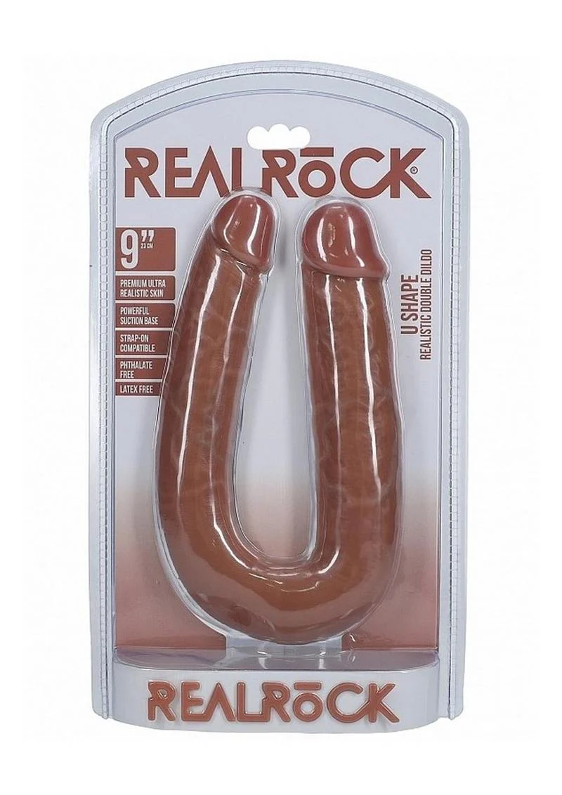 Realrock Ultra Realistic Skin U Shaped Double Dildo - Image 7