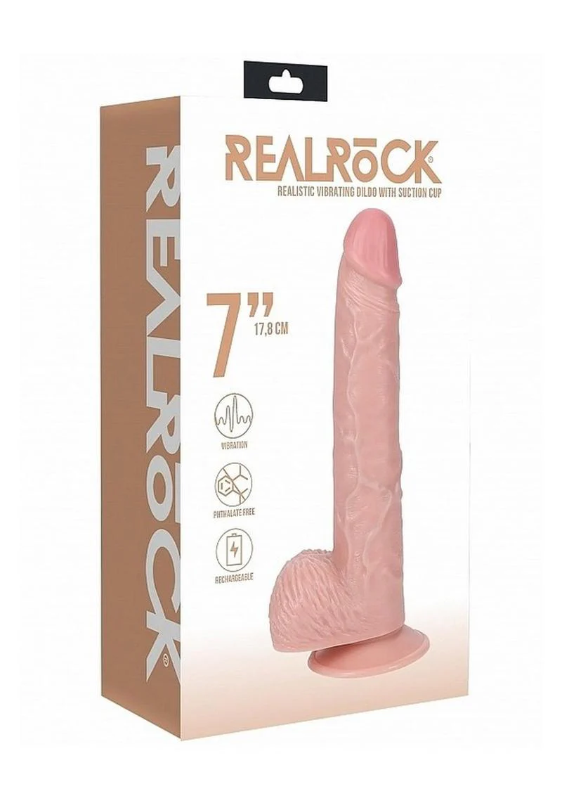 Realrock Vibrating Cock with Balls Regular Straight - Image 10