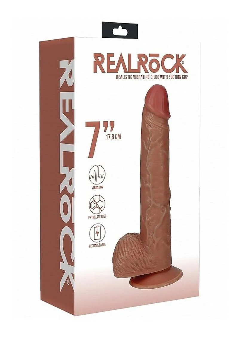 Realrock Vibrating Cock with Balls Regular Straight - Image 16