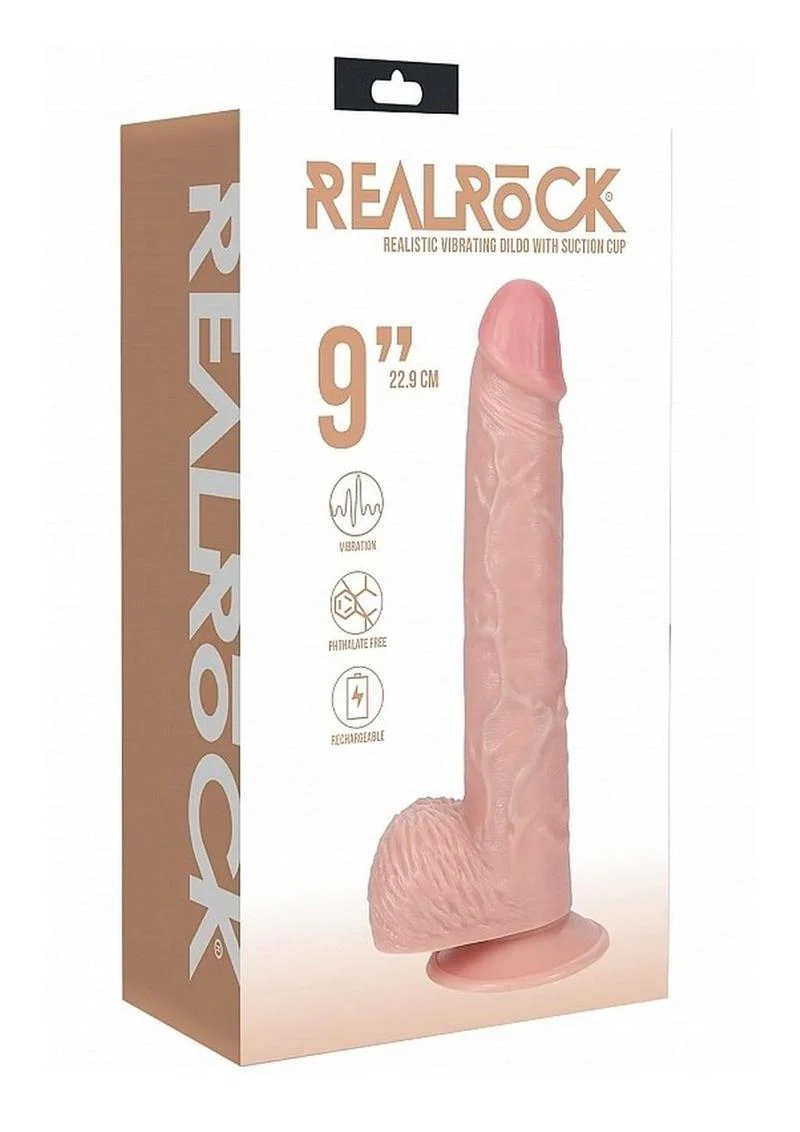 Realrock Vibrating Cock with Balls Regular Straight - Image 4