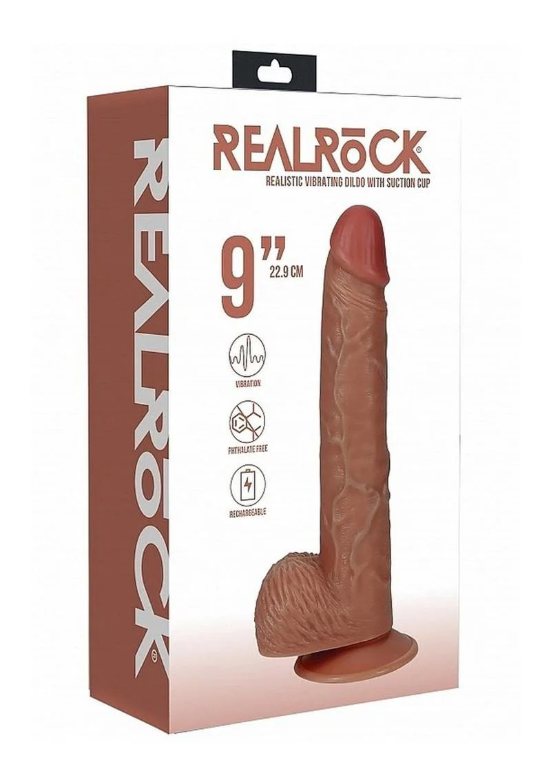 Realrock Vibrating Cock with Balls Regular Straight - Image 7