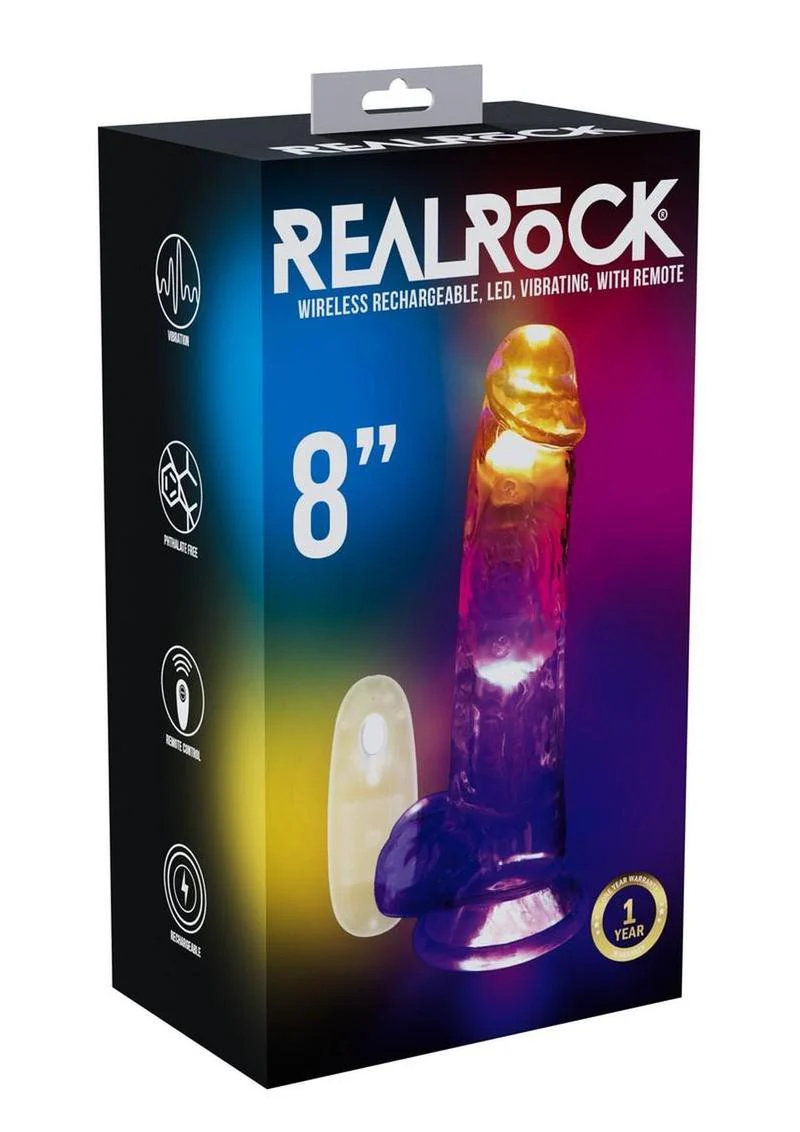 Realrock Vibrating Led Wireless Rechargeable Remote Control Cock with Balls - Image 10