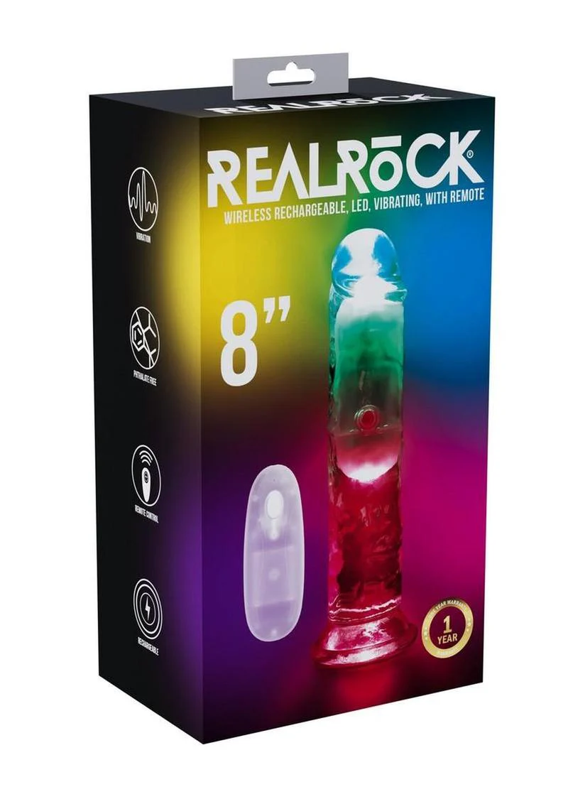 Realrock Vibrating Led Wireless Rechargeable Remote Control Straight Cock - Image 10