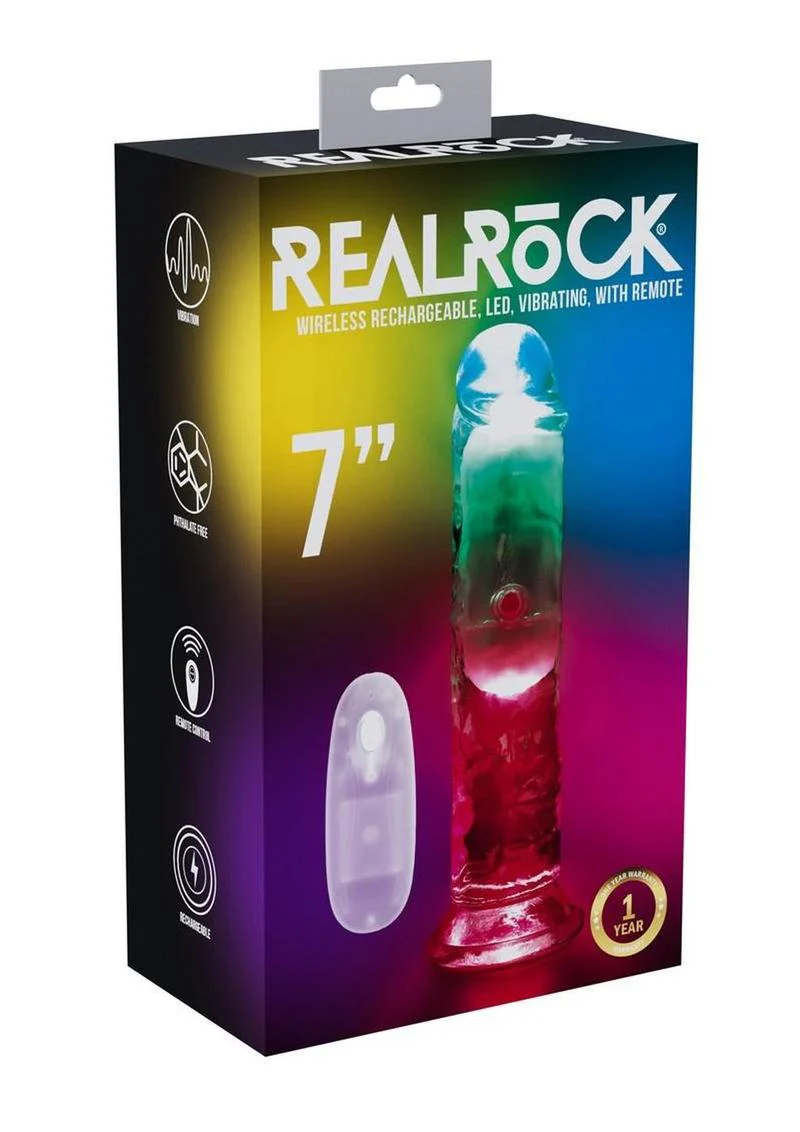 Realrock Vibrating Led Wireless Rechargeable Remote Control Straight Cock - Image 6