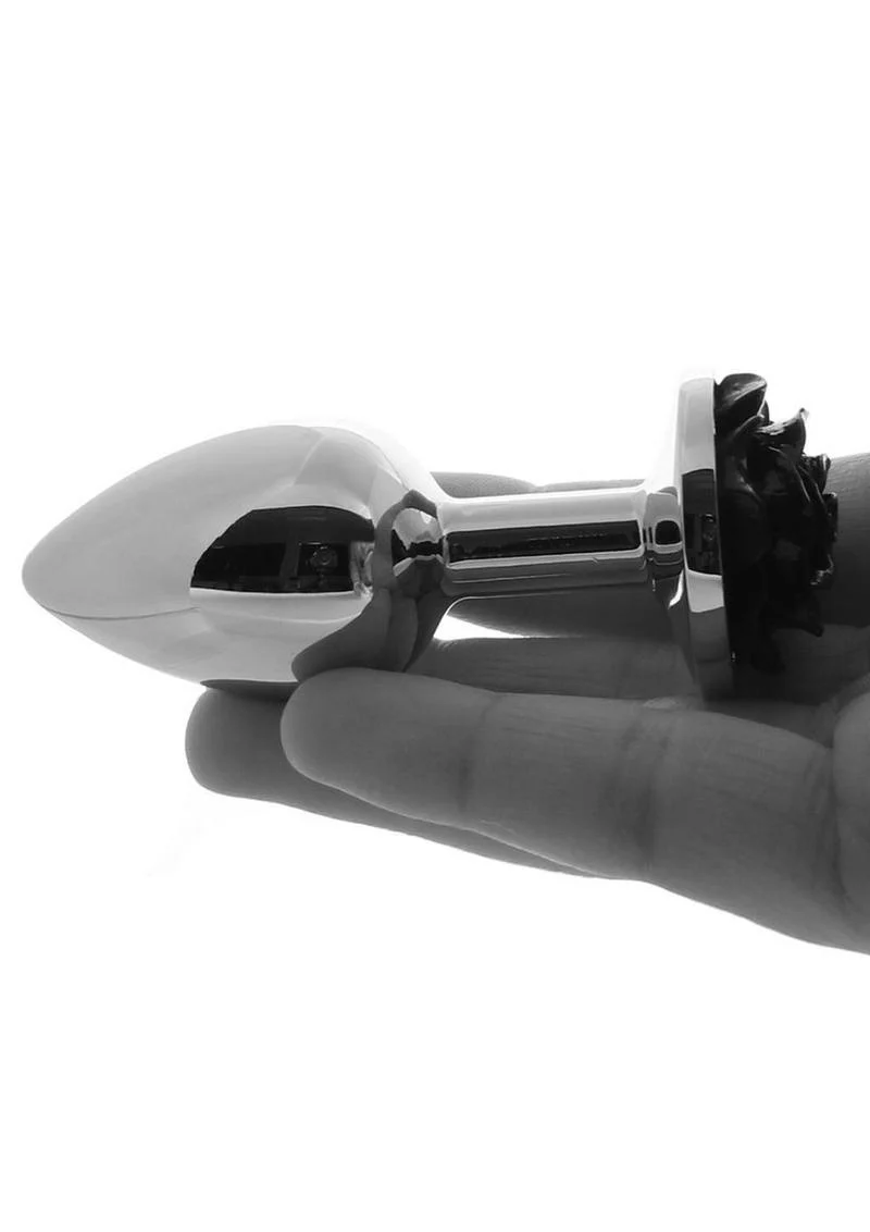 Rear Assets Rose Aluminum Anal Plug - Image 3