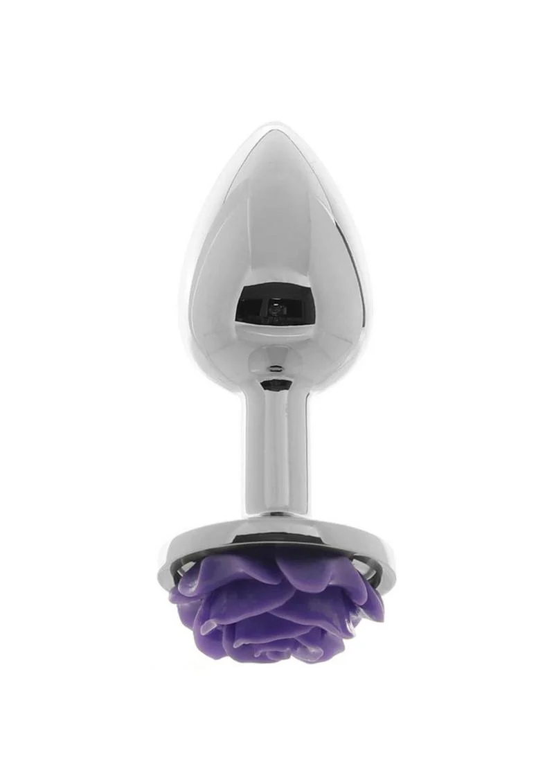 Rear Assets Rose Aluminum Anal Plug - Image 9