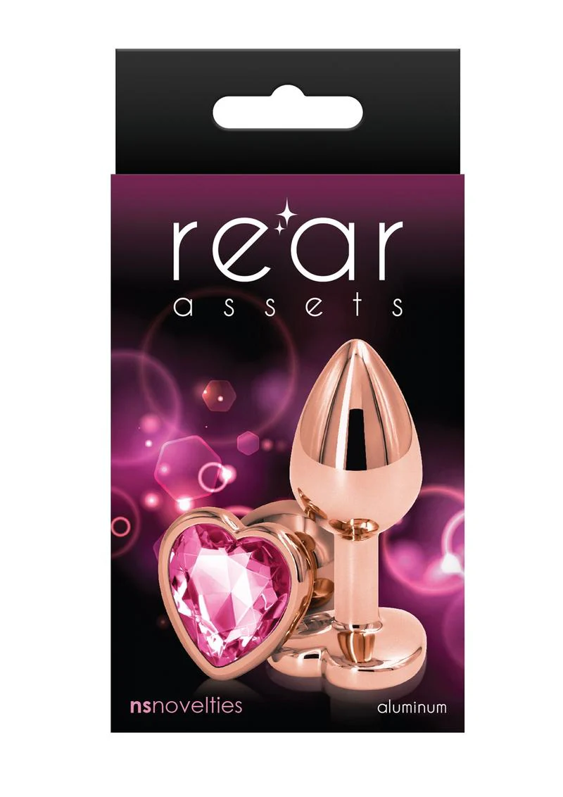 Rear Assets Rose Gold Heart Anal Plug - Image 10