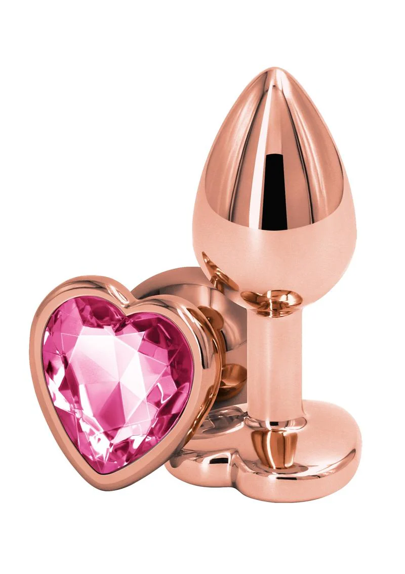Rear Assets Rose Gold Heart Anal Plug - Image 9