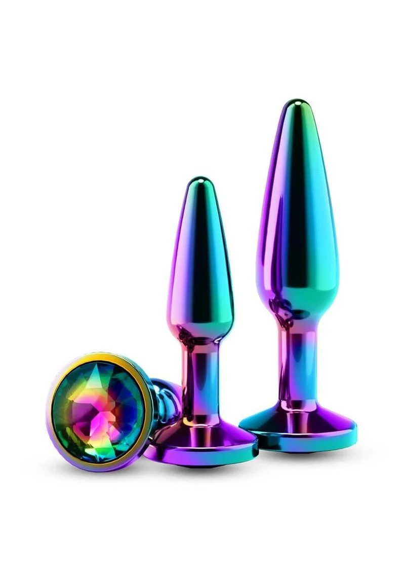 Rear Assets Tapered Trainer Chrome Plated Anal Plugs Kit - Image 5