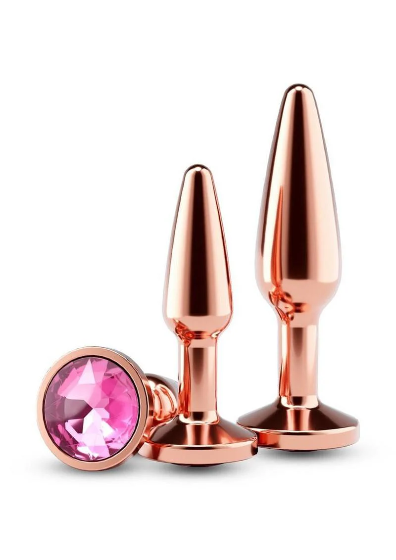 Rear Assets Tapered Trainer Chrome Plated Anal Plugs Kit - Image 9