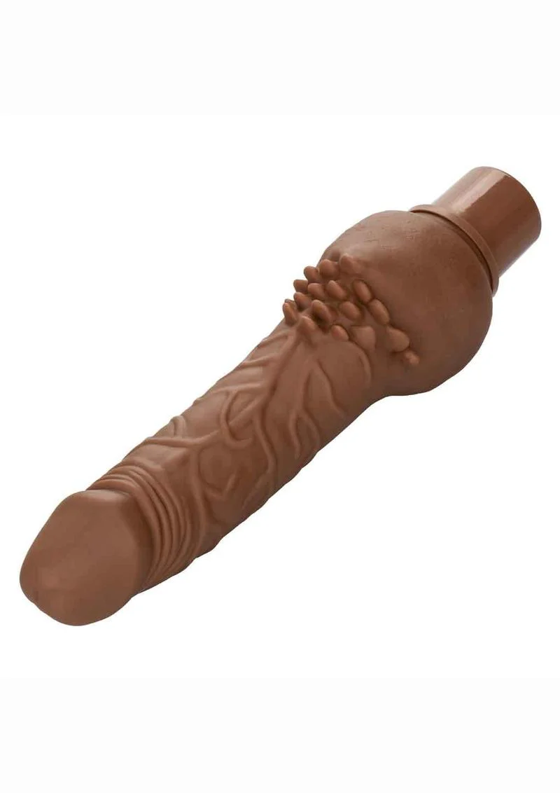 Rechargeable Power Stud Cliterrific Silicone Vibrating Dong - Image 3