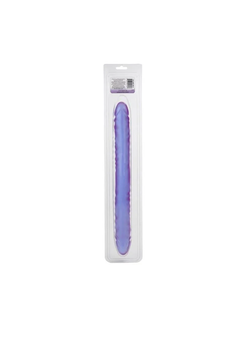 Reflective Gel Veined Double Dildo - Image 6