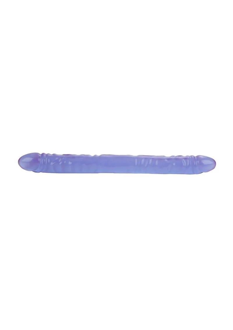 Reflective Gel Veined Double Dildo - Image 8