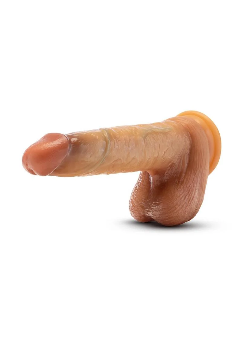 Renaissance Davinci Silicone Sliding Foreskin Dildo with Squeezable Balls - Image 4