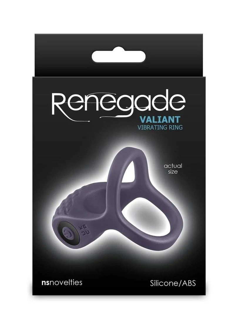 Renegade Valiant Rechargeable Silicone Cock and Ball Ring - Image 2