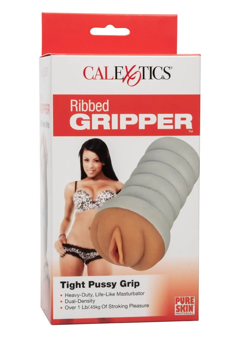 Ribbed Gripper Tight Pussy Dual Dense Textured Masturbator Stroker - Image 4