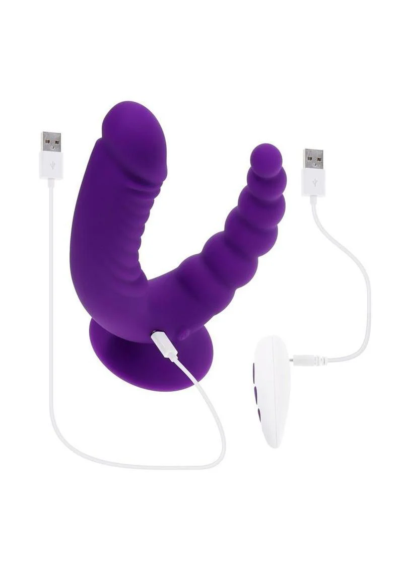 Rider Rechargeable Silicone Double End Vibrator - Image 4