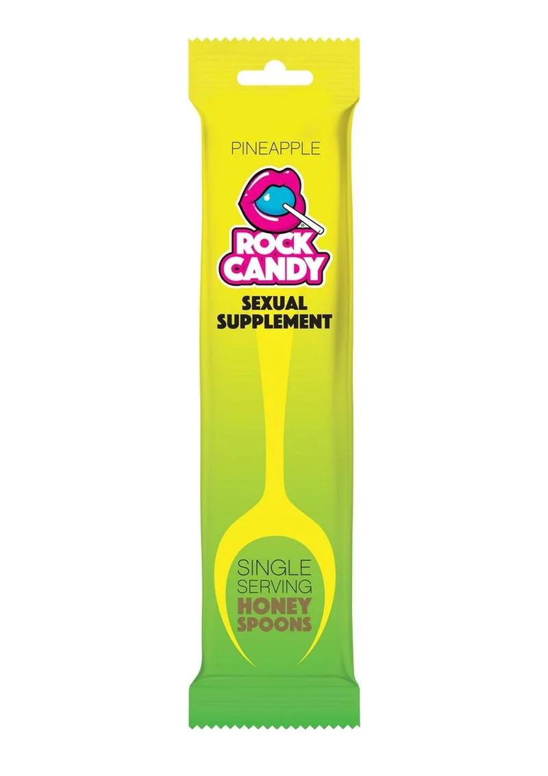 Rock Candy Honey Spoons Unisex Sexual Supplement Pineapple