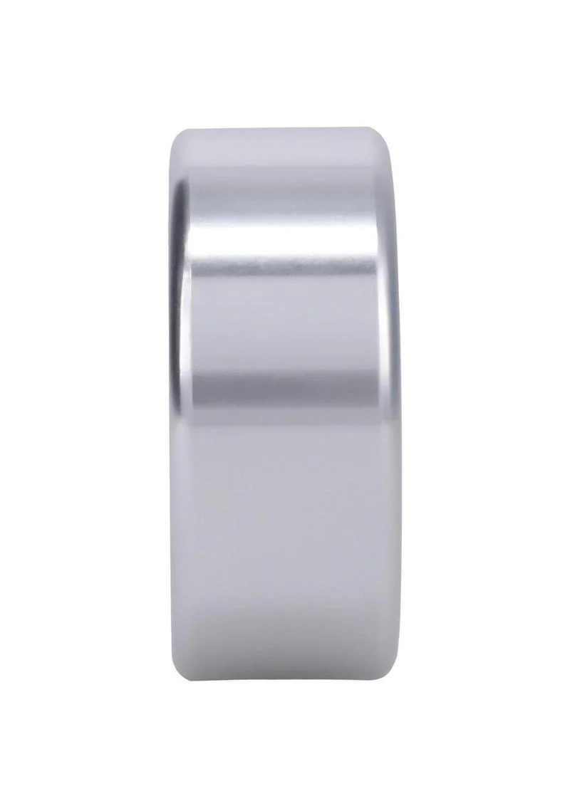 Rock Solid Brushed Alloy Aluminum Cock Ring - Image 3