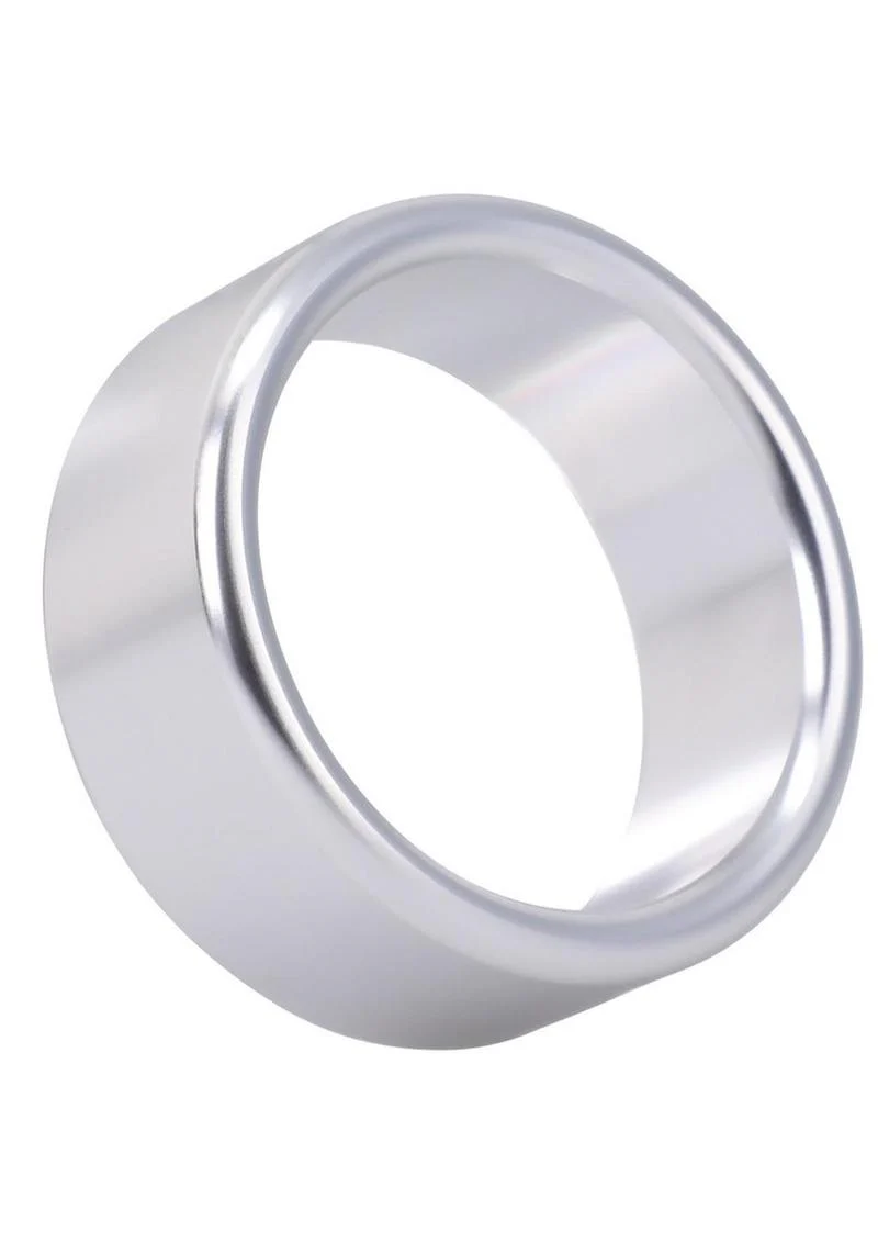 Rock Solid Brushed Alloy Aluminum Cock Ring - Image 4