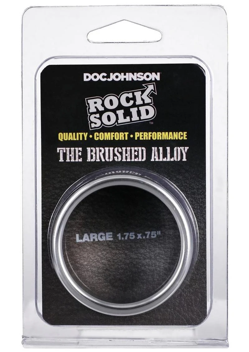 Rock Solid Brushed Alloy Aluminum Cock Ring - Image 7