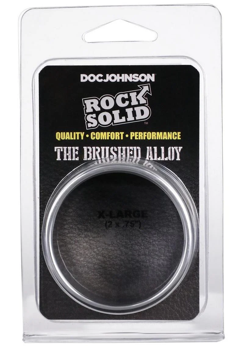 Rock Solid Brushed Alloy Aluminum Cock Ring - Image 9
