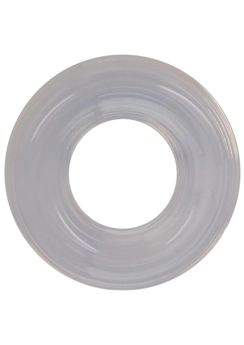 Rock Solid Ribbed Donut Silicone Cock Ring - Image 5