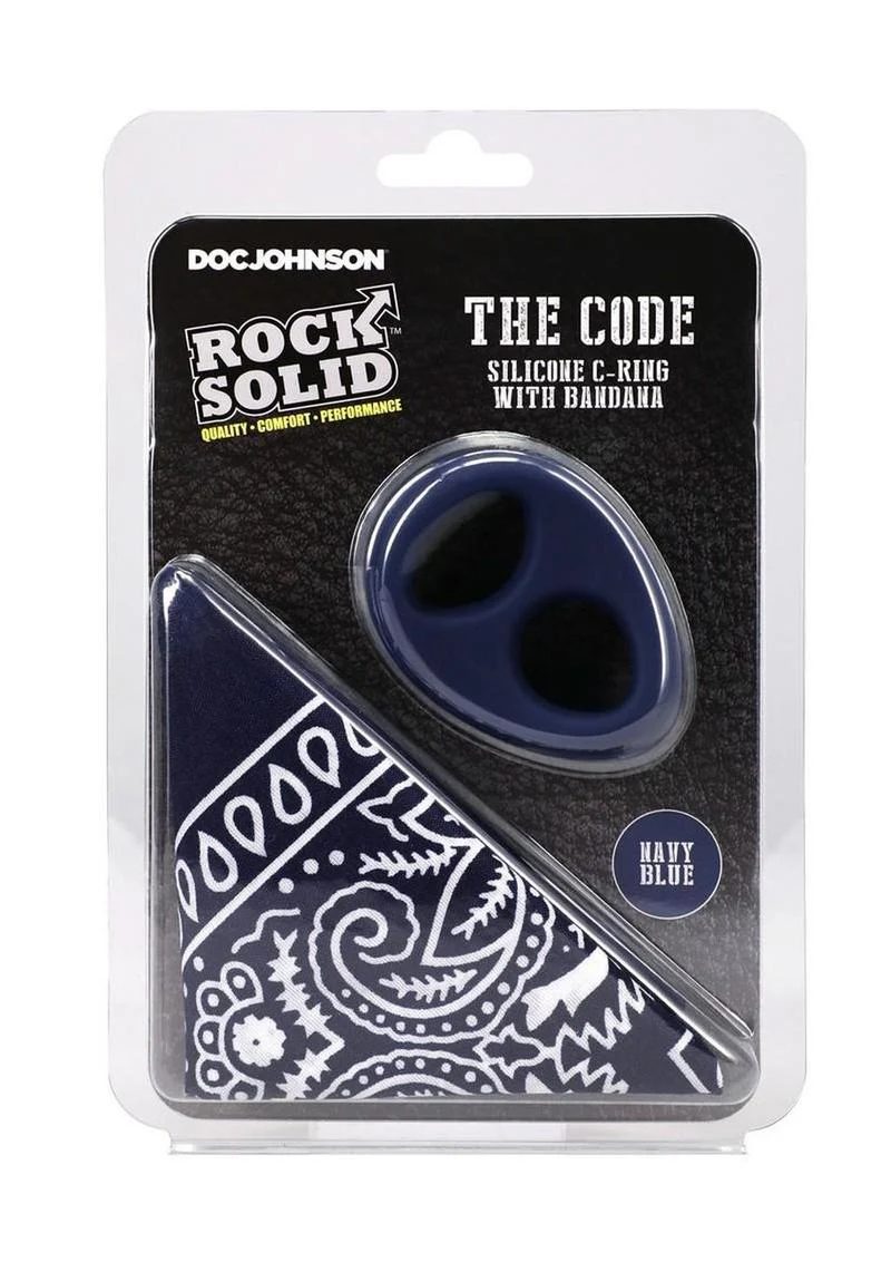 Rock Solid The Code Silicone Cock Ring with Bandana - Image 18