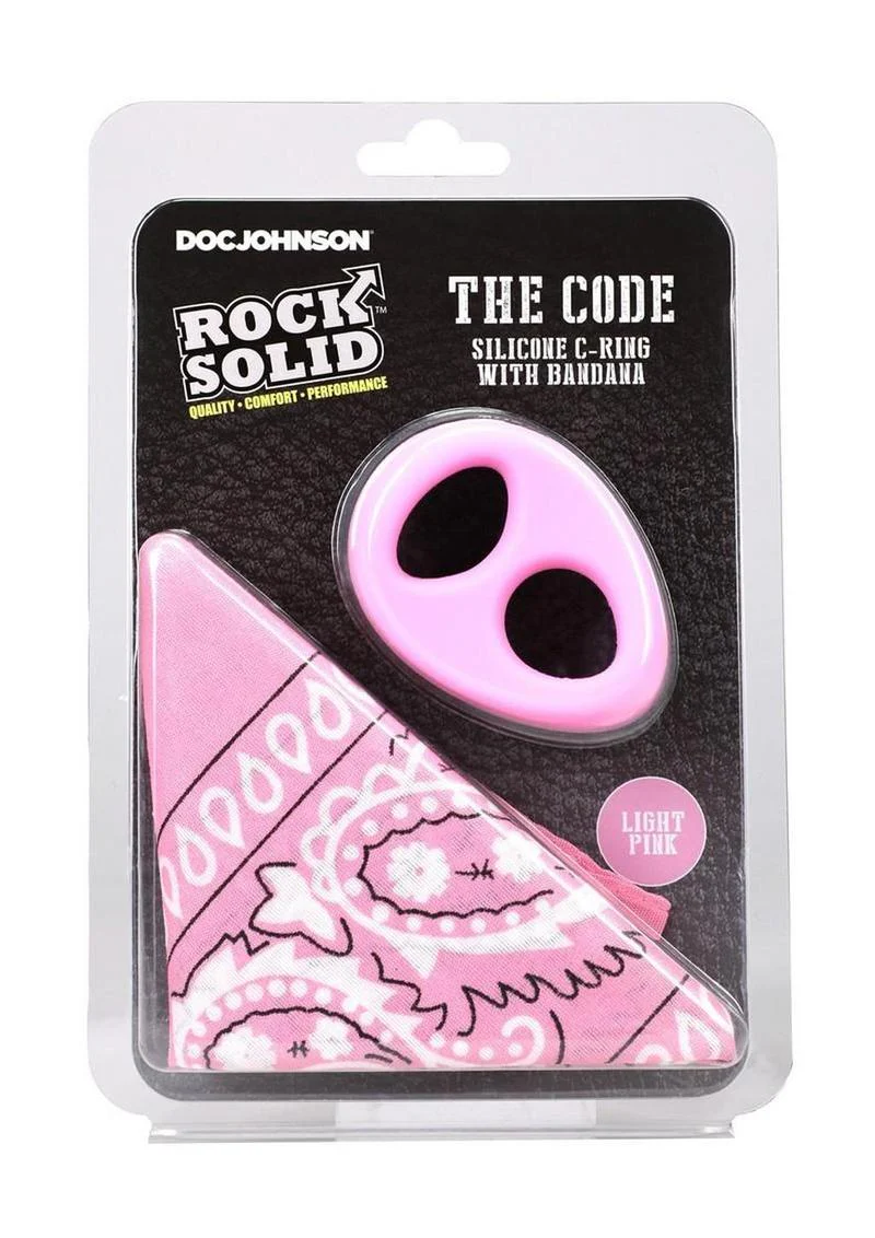Rock Solid The Code Silicone Cock Ring with Bandana - Image 25