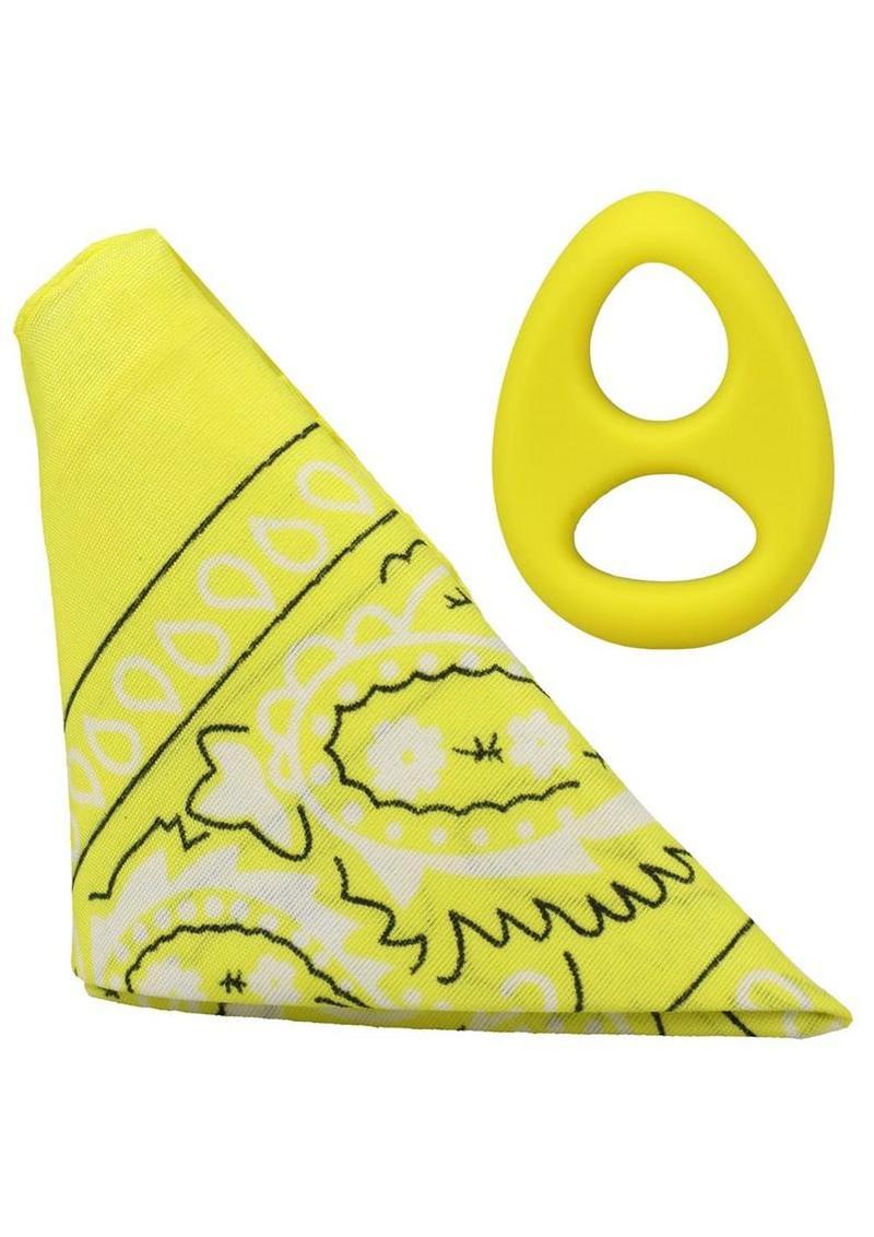 Rock Solid The Code Silicone Cock Ring with Bandana - Image 36