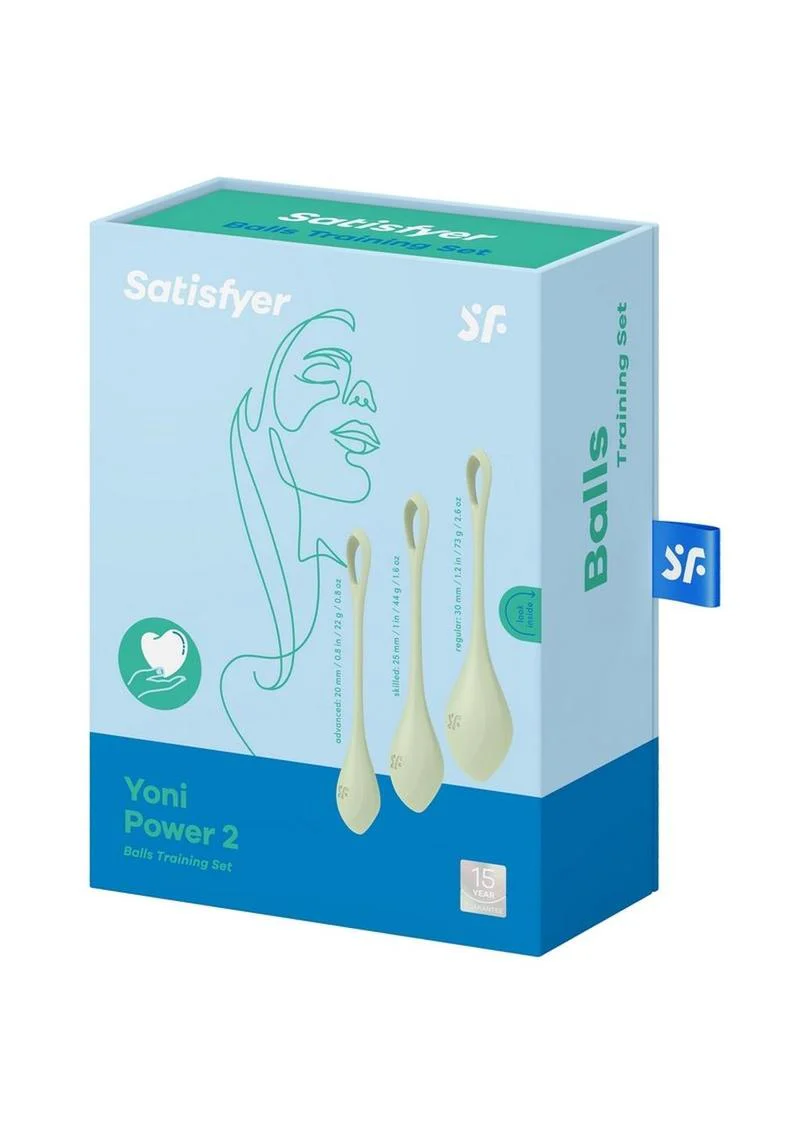 Satisfyer Yoni Power 2 Silicone Weighted Ben Wa Balls Set - Light - Image 2