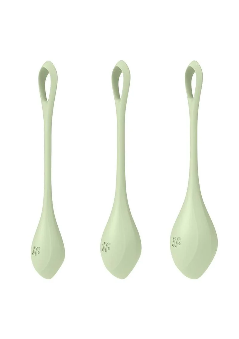 Satisfyer Yoni Power 2 Silicone Weighted Ben Wa Balls Set - Light - Image 4