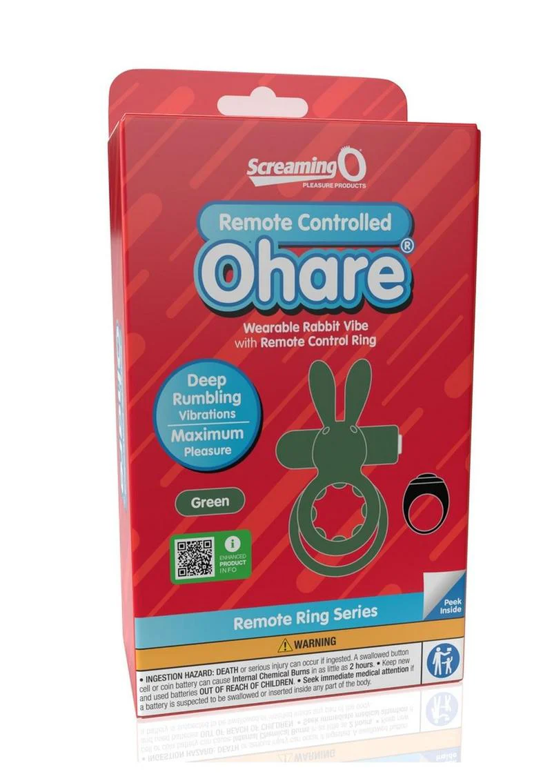 Screaming O Ohare Remote Control Rechargeable Silicone Vibrating Cock Ring - Image 2