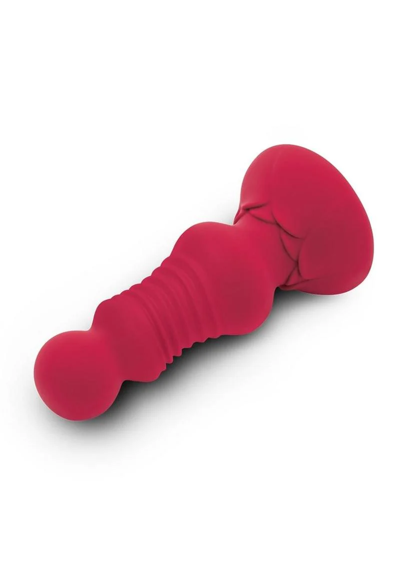 Secret Kisses Remote Control Thrusting Rechargeable Silicone Rosebud Buttplug - Image 3