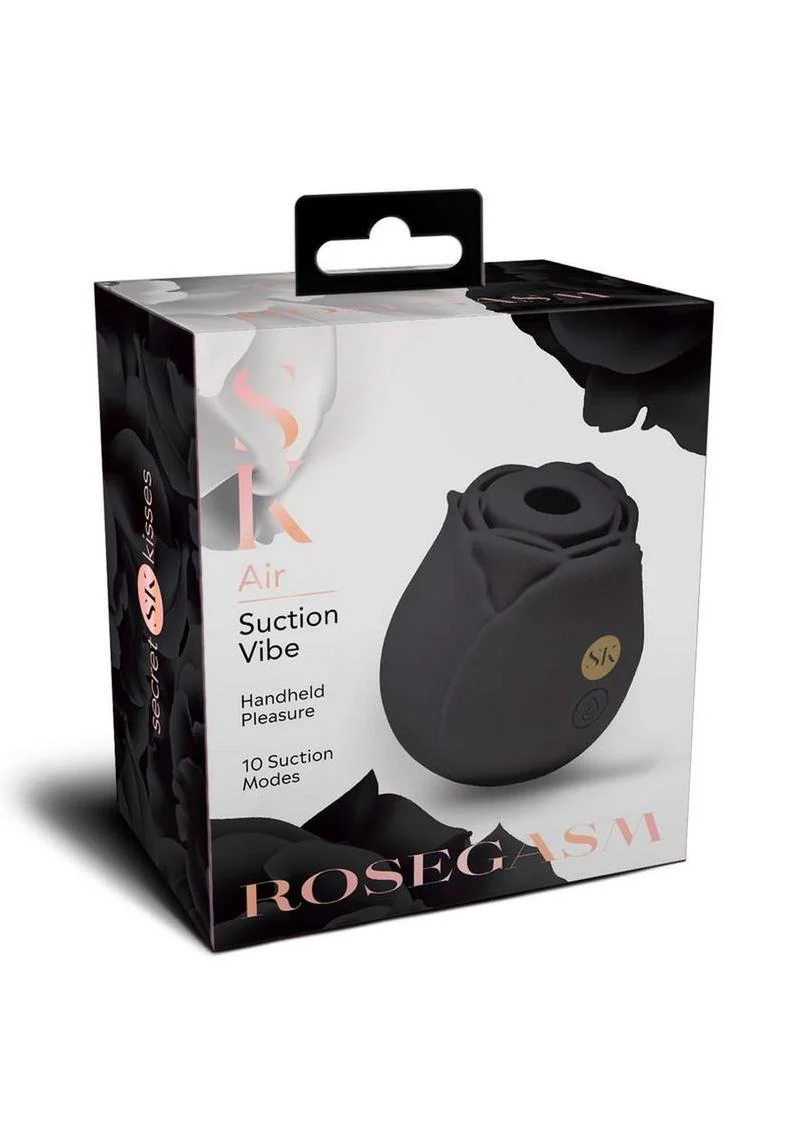 Secret Kisses Rosegasm Air Rechargeable Silicone Clit Stimulator - Image 2