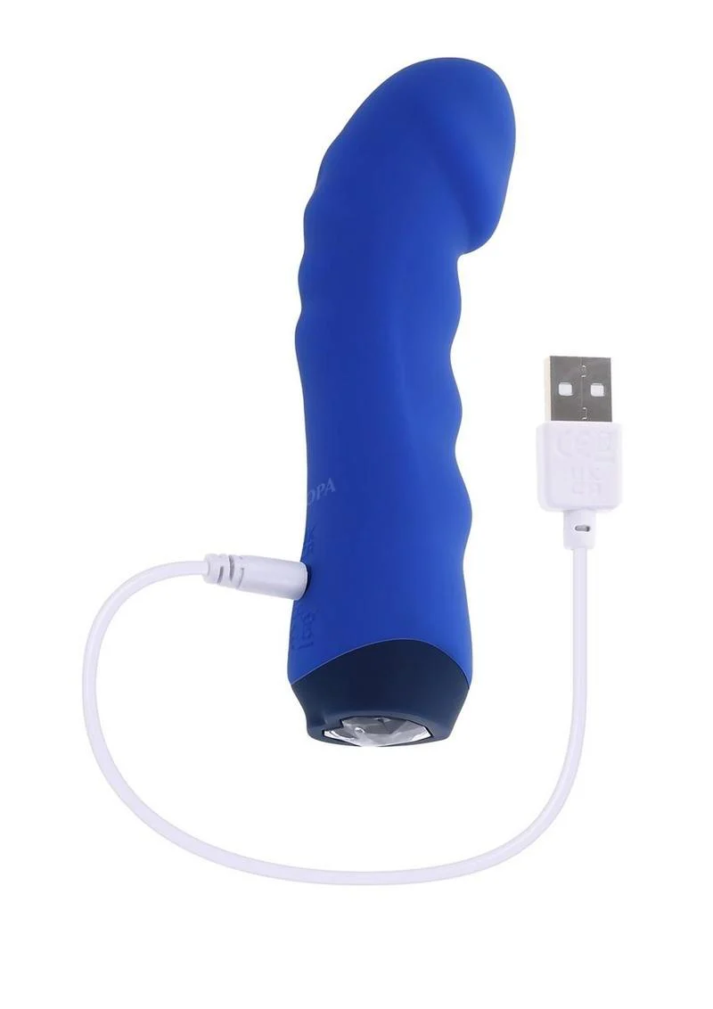 Selopa Blue Banger Rechargeable Silicone Vibrator - Image 4