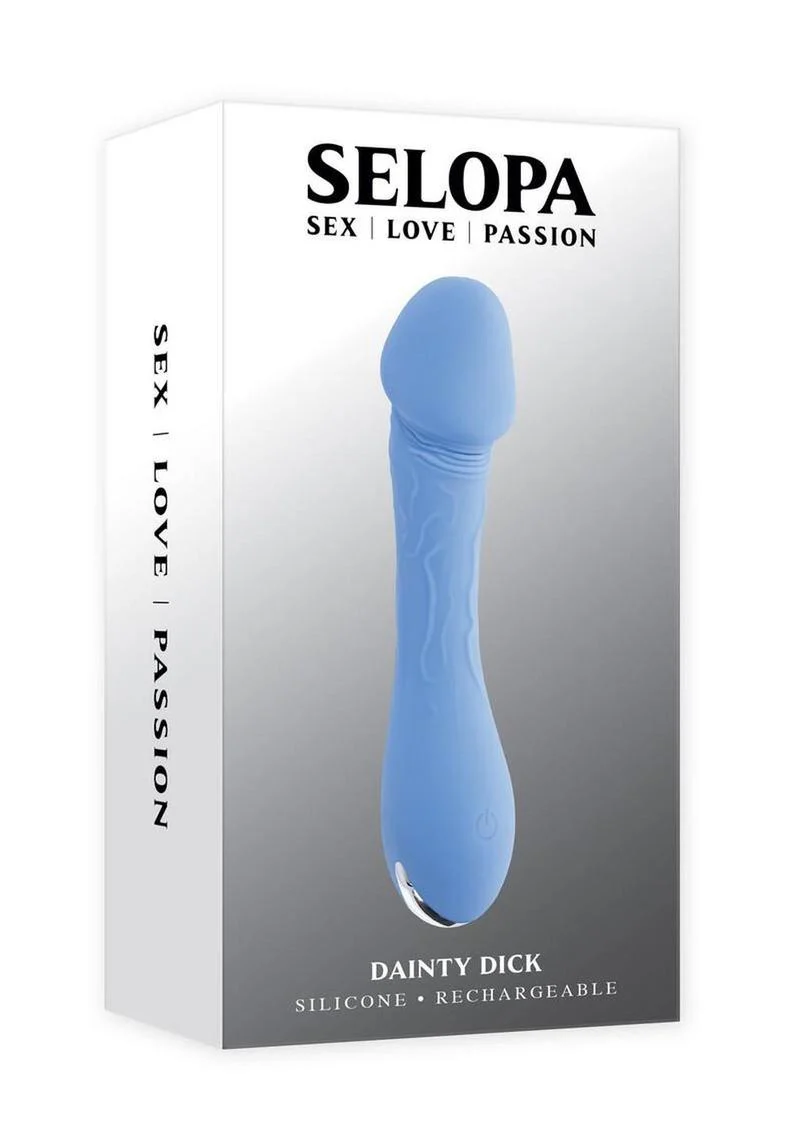 Selopa Dainty Dick Rechargeable Silicone Vibrating Dildo - Image 2