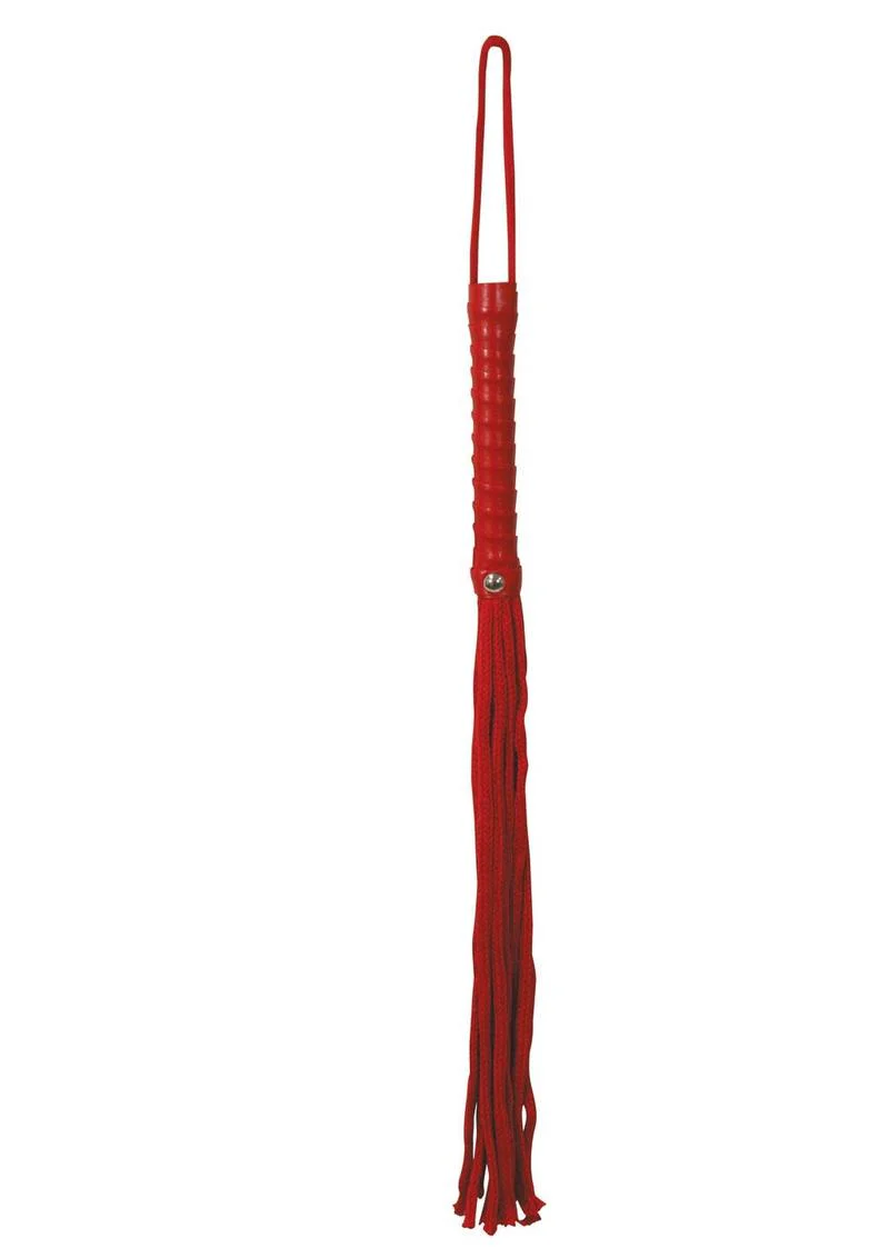 Sex and Mischief Red Rope Flogger - Image 4