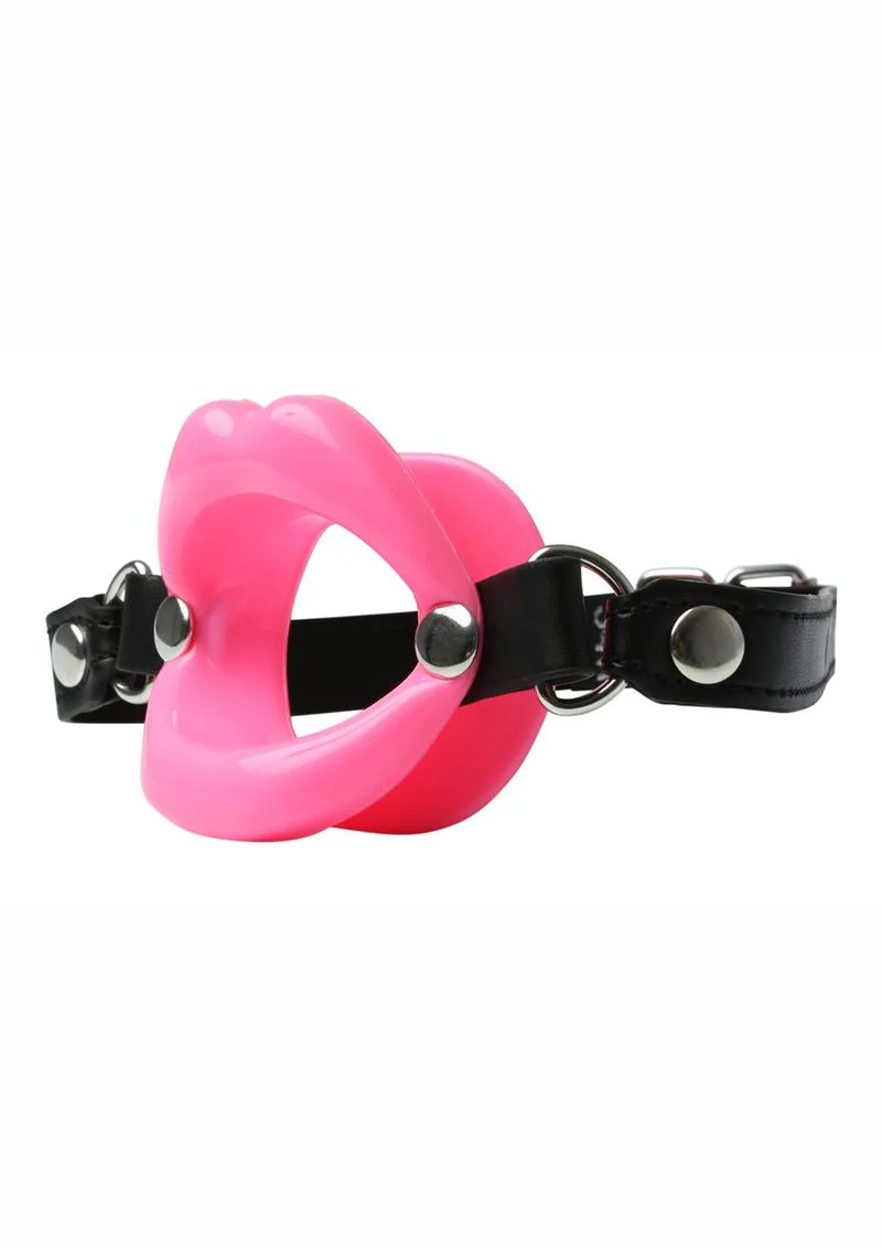 Sex and Mischief Silicone Lips Open Mouth Gag - Image 2