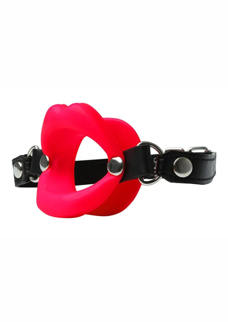 Sex and Mischief Silicone Lips Open Mouth Gag - Image 5