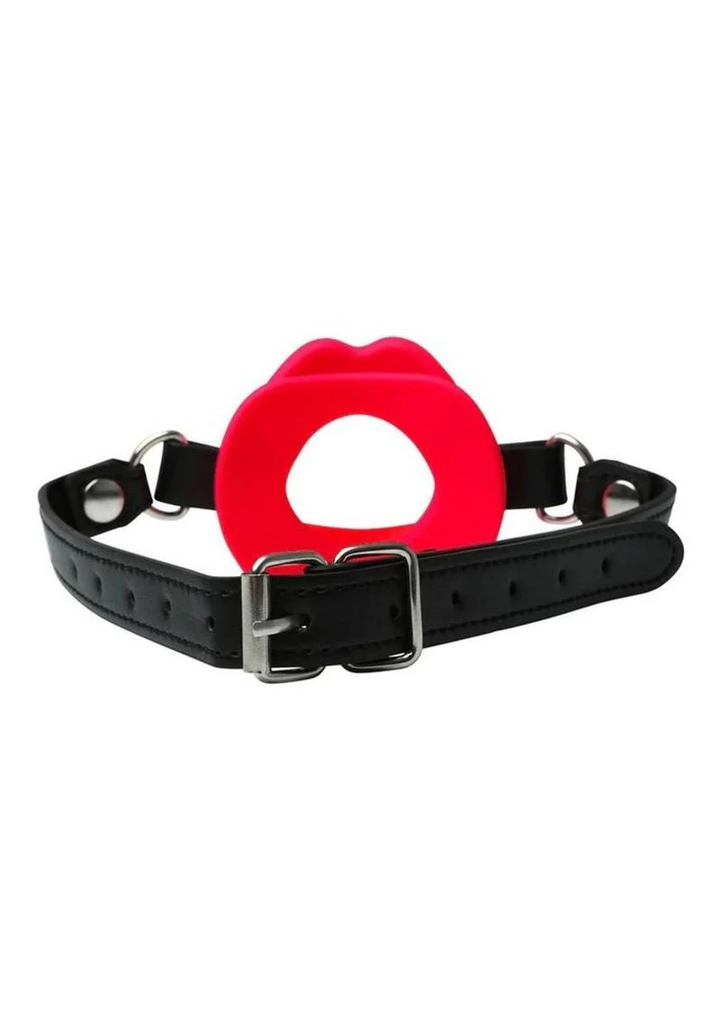 Sex and Mischief Silicone Lips Open Mouth Gag - Image 7