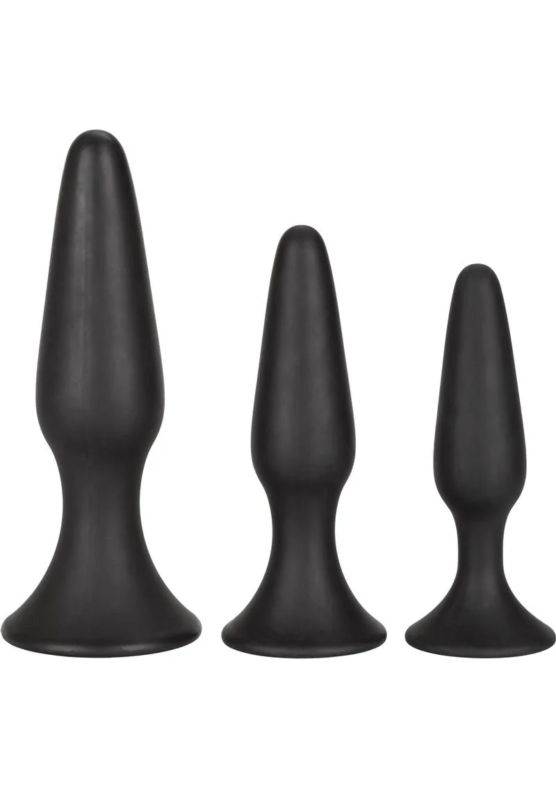 Silicone Anal Trainer Kit Black 3 Sizes - Image 3
