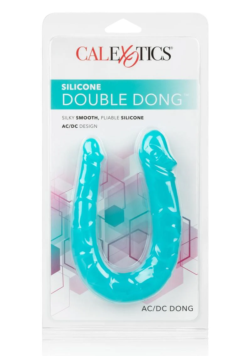 Silicone Double Dong AC/DC Dong Dual Penetration Non Vibrating Silicone Double Dong - Image 6