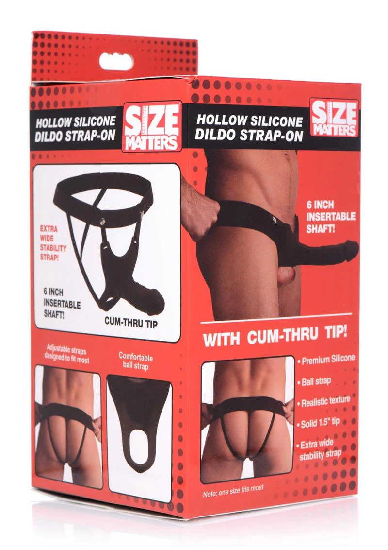 Size Matters Hollow Silicone Dildo Strap-On - Image 4