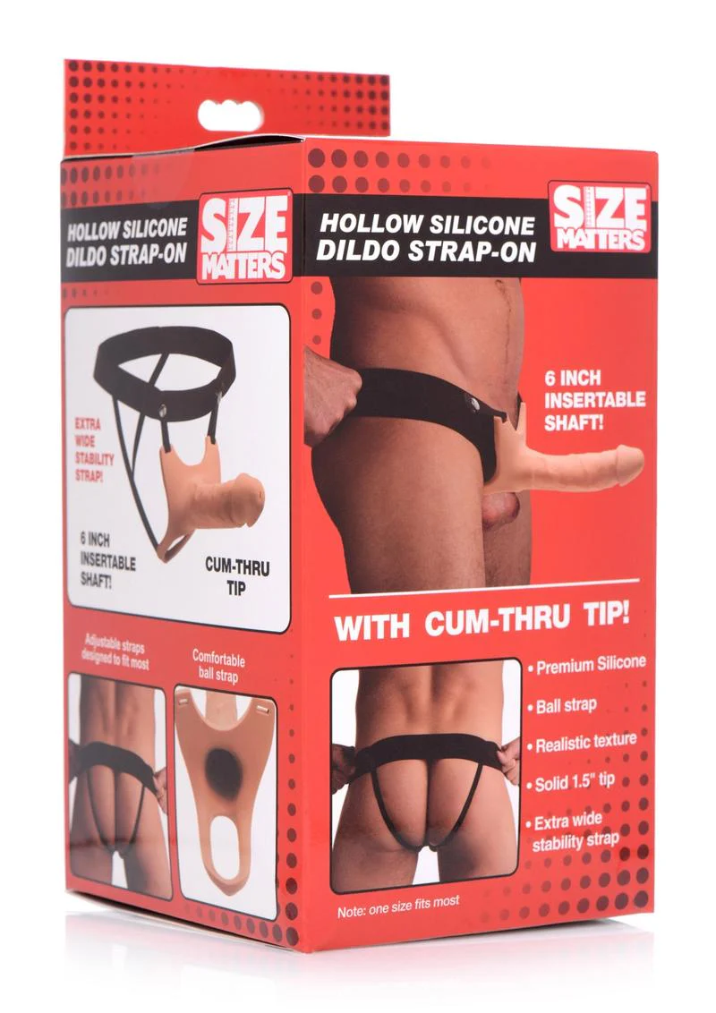 Size Matters Hollow Silicone Dildo Strap-On - Image 7